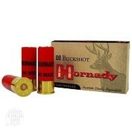 25rds - 12 Ga. Hornady 2 3/4" 00 Buck Light Mag